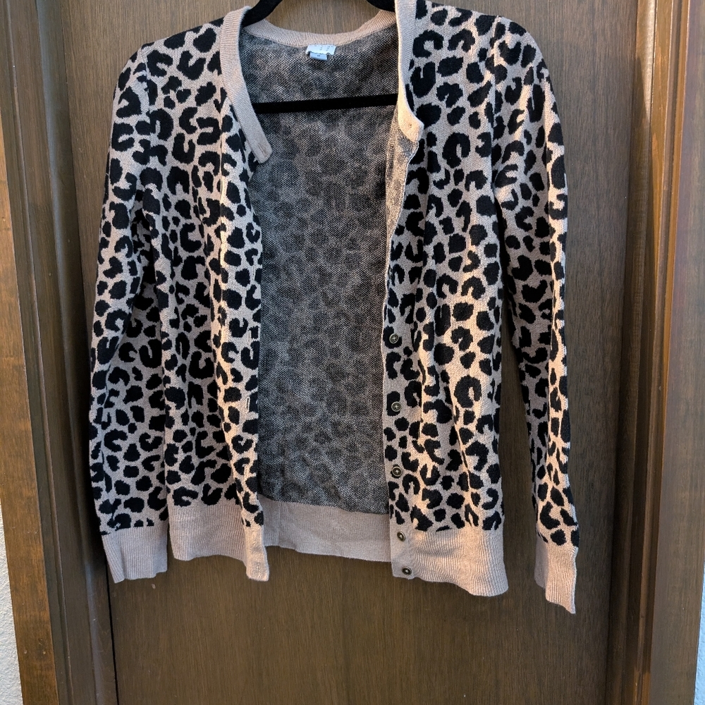 Leopard Print Cardigan
